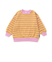 WEB限定  あったか裏起毛無地ボーダートレーナー