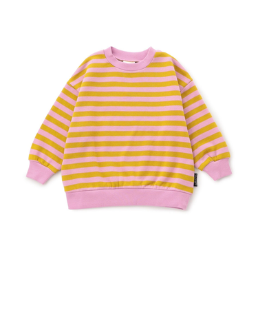 WEB限定 あったか裏起毛無地ボーダートレーナー