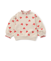 WEB限定  メロウフリル裏起毛トレーナー