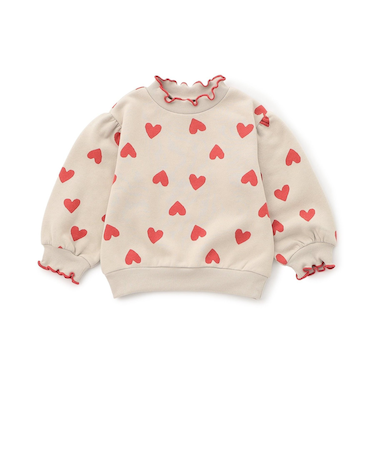 WEB限定  メロウフリル裏起毛トレーナー