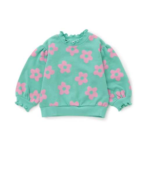 WEB限定  メロウフリル裏起毛トレーナー