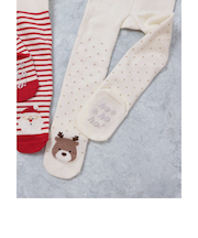 クリスマスモチーフタイツ