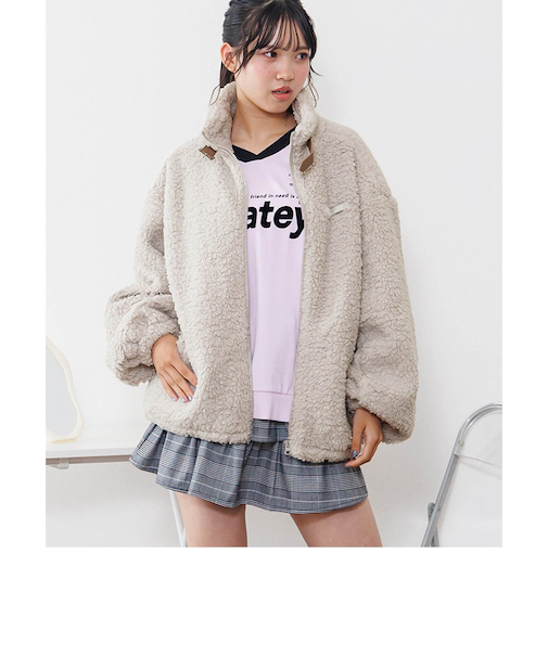 柔らかボアブルゾン