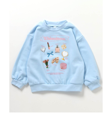 GIRLS転写モチーフトレーナー