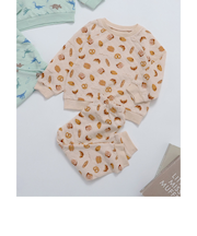 パン&恐竜モチーフキルトパジャマ