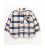 起毛チェックシャツジャケット