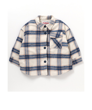 起毛チェックシャツジャケット