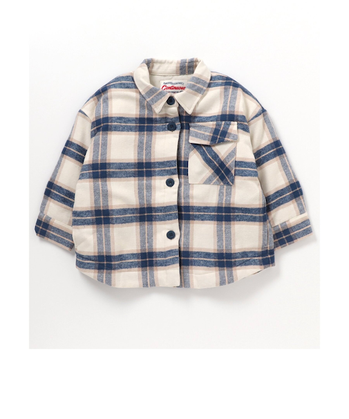 起毛チェックシャツジャケット
