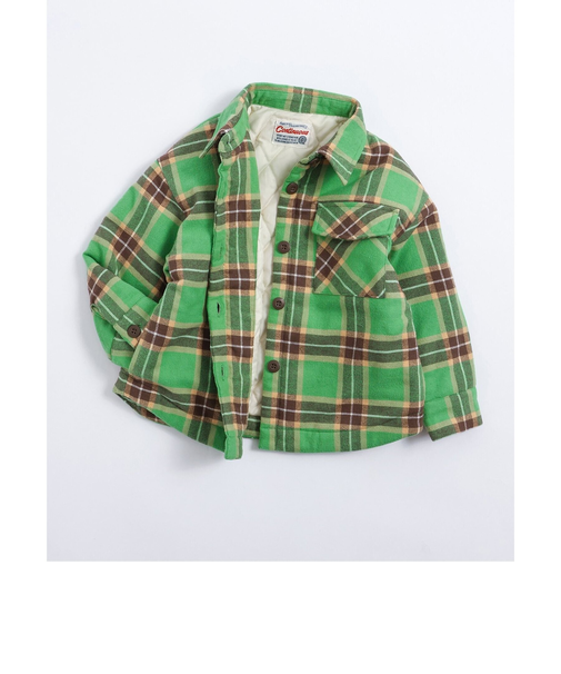 起毛チェックシャツジャケット