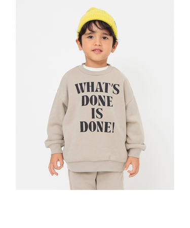 WEB限定  あったか裏起毛ロゴトレーナー(セットアップ可)