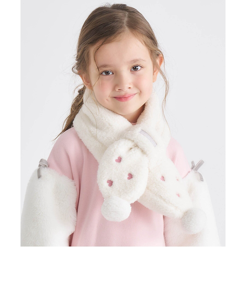 ハート・さくらんぼボアマフラー