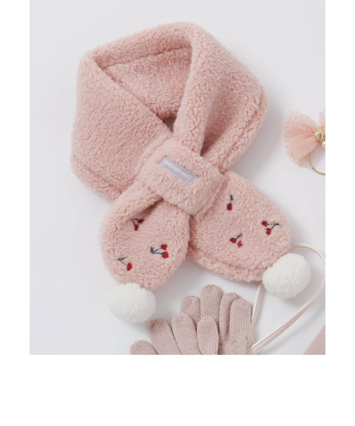 ハート・さくらんぼボアマフラー