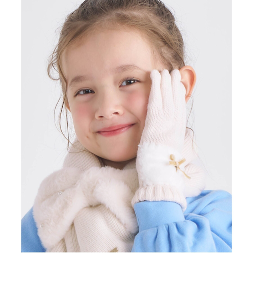 リボンファー手袋