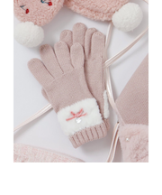 リボンファー手袋