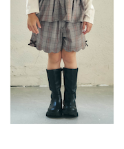 【リンク】サイドリボンスカラップショートパンツ ショート丈