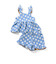 ハート・フラワージャガードビスチェ＆フリルショートパンツセット  ショート丈