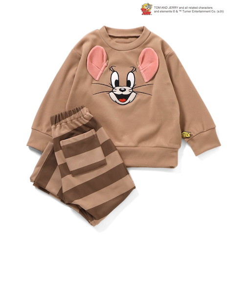 【リンク】トム＆ジェリー もちふわあったかセットアップ