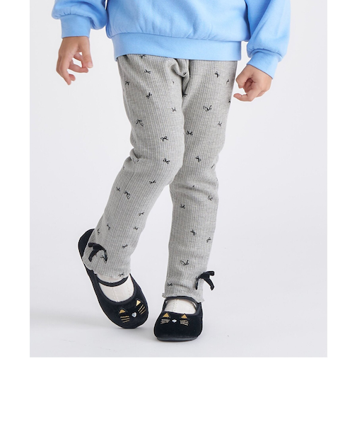 リボン裏起毛リブレギンス/7days Style