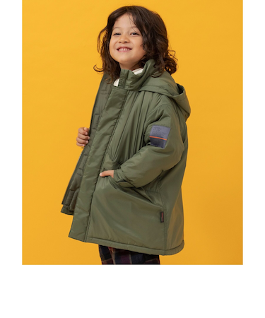 【いつでもあったか機能綿】フードがしまえるモンスターパーカー