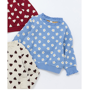 ハート・フラワージャガードトレーナー