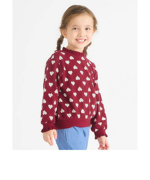 ハート・フラワージャガードトレーナー