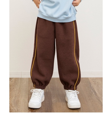 WEB限定  あったか裏起毛パイルパンツ(セットアップ可)  10分丈