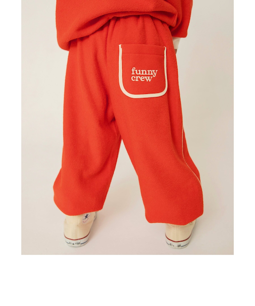 WEB限定 あったか裏起毛パイルパンツ(セットアップ可) 10分丈