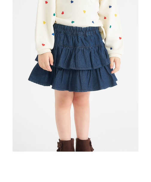 ティアードインパンツ付きスカート