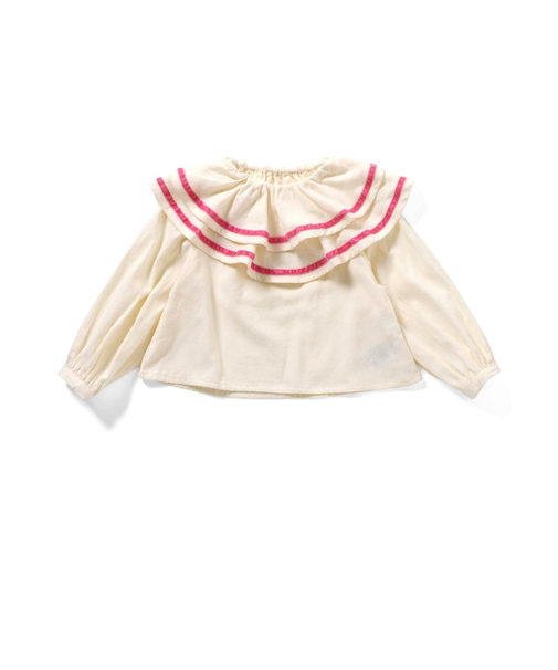 衿フリルトップス