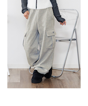 裏起毛フロントネームカーゴパンツ