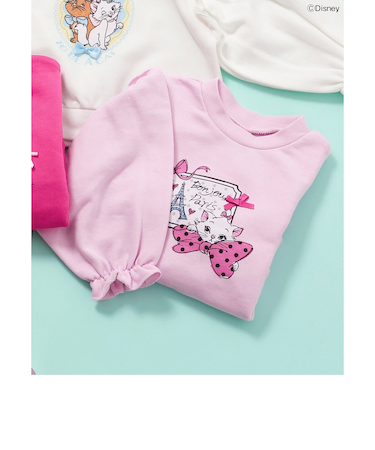 【ディズニーキャラクター/ マリー】キャンディースリーブトレーナー