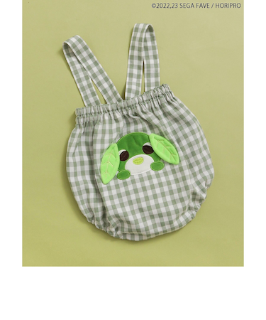 WEB限定 お茶犬サスペンダー付ベビーブルマ