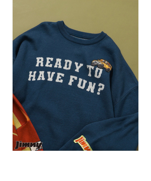 【リンク】Jimnyコラボ ジャガードセーター(大人)_マシンウォッシャブル