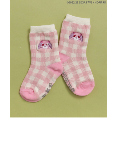 WEB限定 お茶犬ワンポイント刺繍ソックス