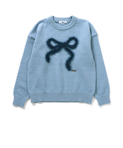 シャギーりぼんニット