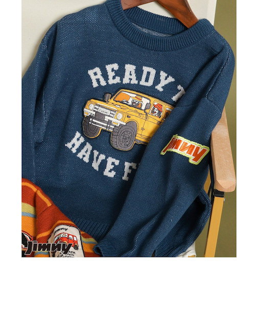 【リンク】Jimnyコラボ ジャガードセーター_マシンウォッシャブル