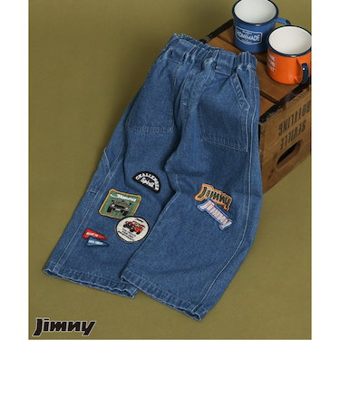 Jimnyコラボ ワッペンデニムパンツ 10分丈