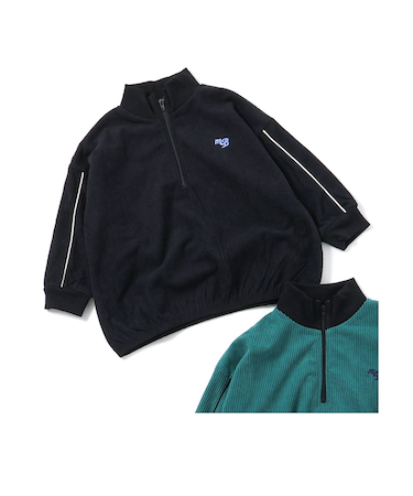 あったかハーフジップトレーナー(セットアップ可) 10分丈