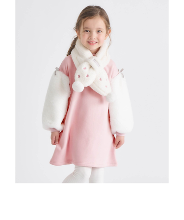 WEB限定 裏シャギー袖ボアワンピース