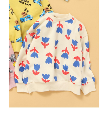 あったかバラエティ総柄トレーナー