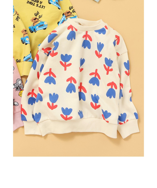 あったかバラエティ総柄トレーナー