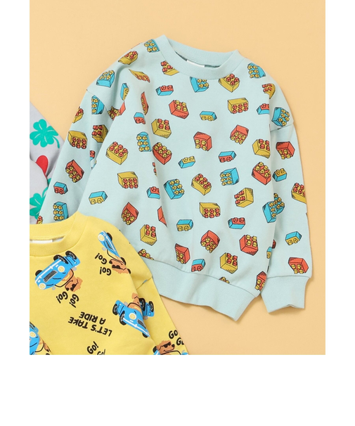 あったかバラエティ総柄トレーナー