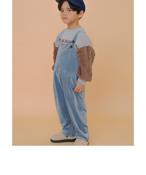 あったかふわとろサロペット  10分丈