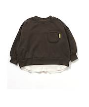 あったかレイヤード風トレーナー  10分丈