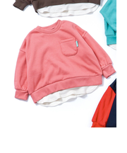 あったかレイヤード風トレーナー  10分丈