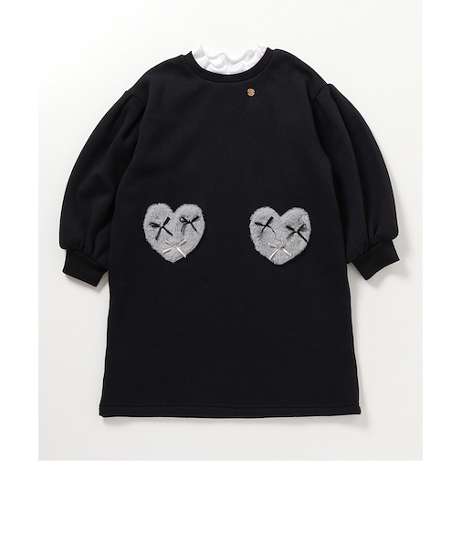 裏シャギーハートポケットワンピース