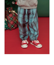 【リンク】チェックパンツ  10分丈