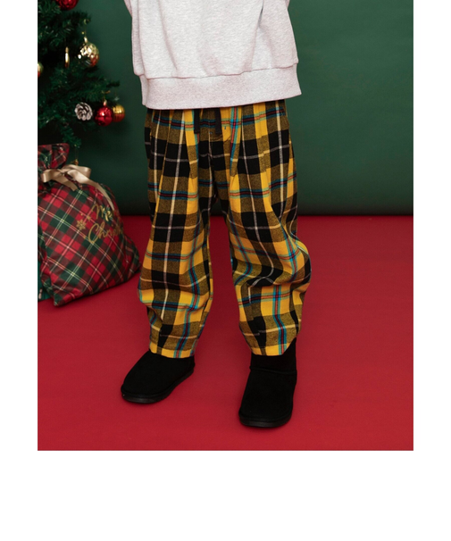 【リンク】チェックパンツ  10分丈