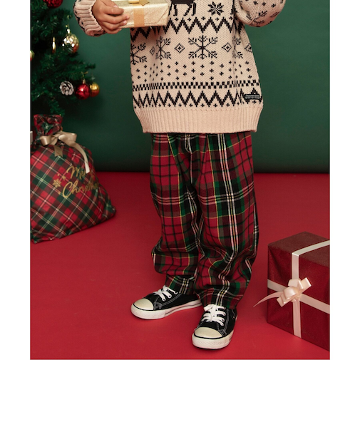 【リンク】チェックパンツ 10分丈