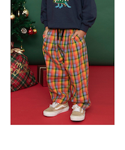 【リンク】チェックパンツ  10分丈